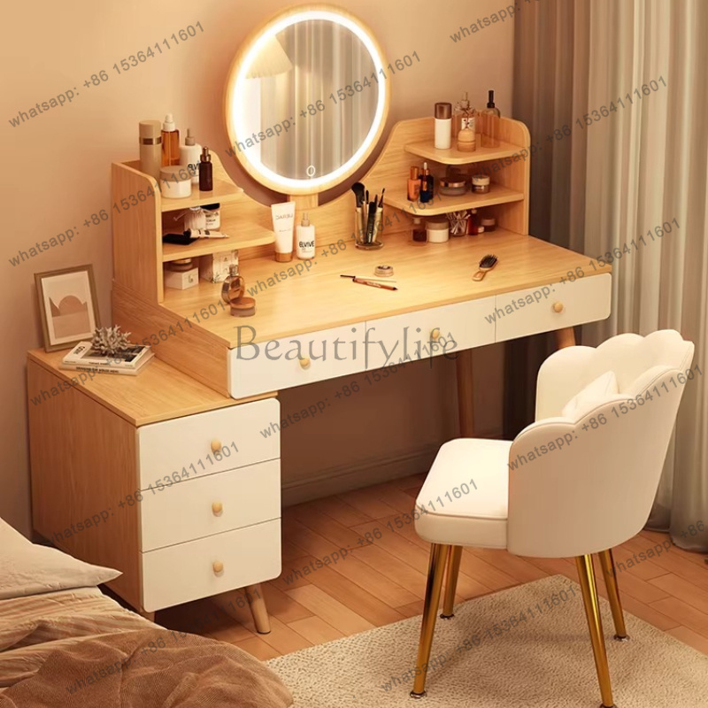 LJY ヨーロッパヴィンテージドレッシングテーブル化粧品収納 - Beauty Without Makeup のレビューと価格